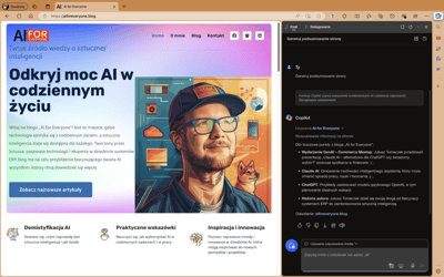 Copilot w Microsoft Edge: Twój osobisty asystent AI w codziennym przeglądaniu internetu